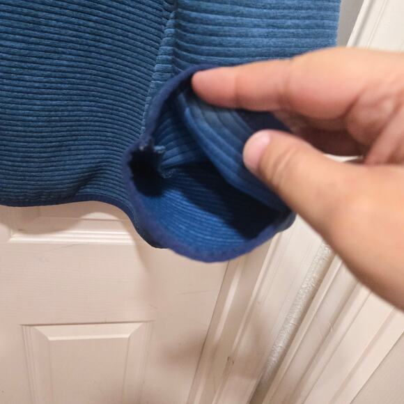 J.Crew Authentic Fleece Blue Snap Pullover Sweater Men’s Large - Picture 6 of 7